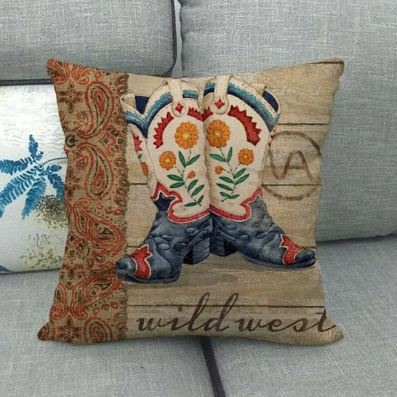 western style throw pillows