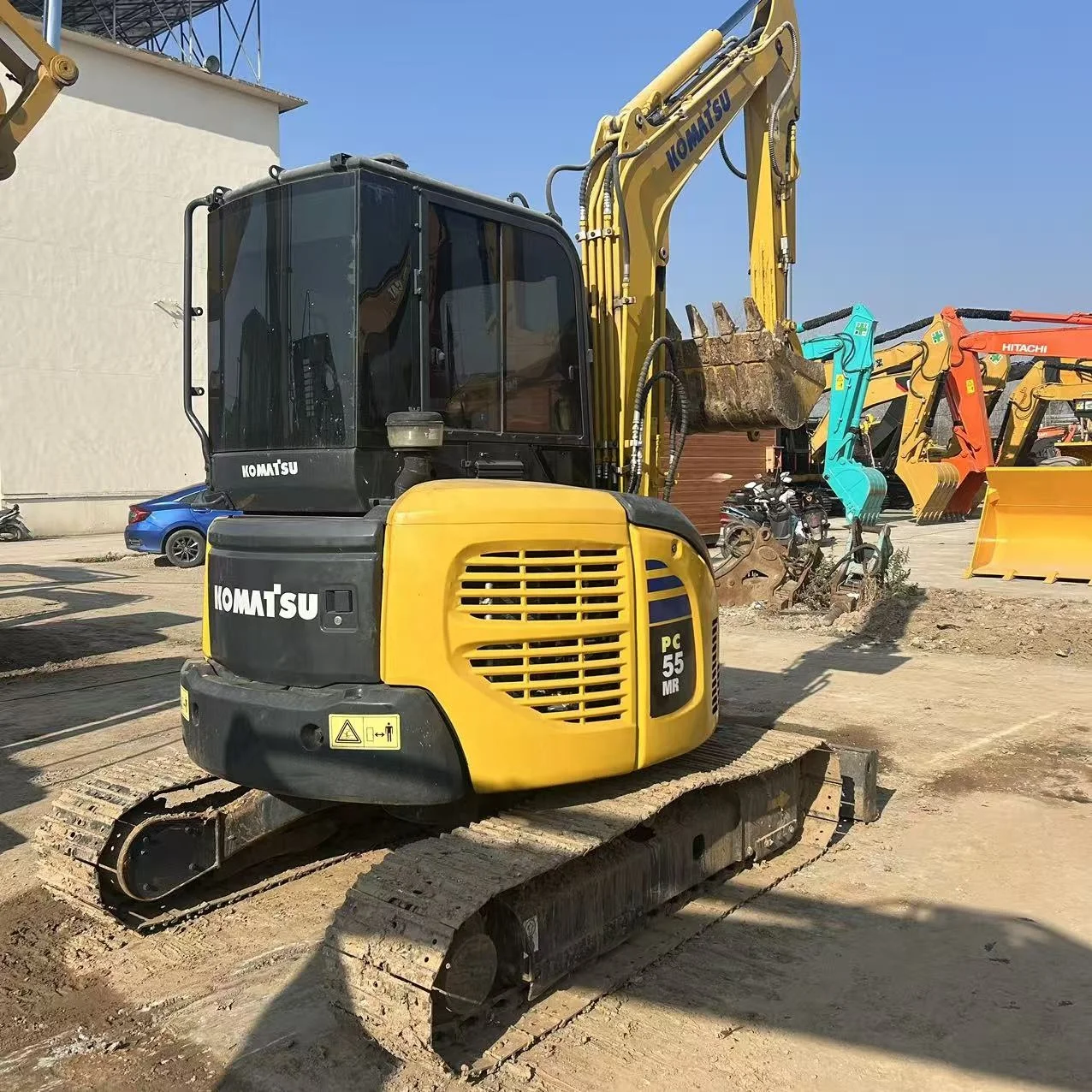 Used Komatsu PC55MR Mini Excavator 5Ton Japan Original Compact Digger ...