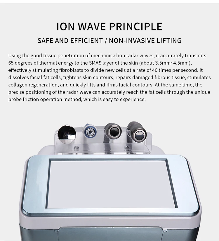 4 IN 1 RF+Ultrasound+Ion Anti-aging Beauty Machine Face Lift Skin Firm Reduce Wrinkles Collagen Revitalization Skin Rejuvenation