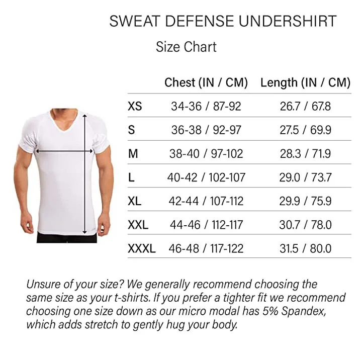 Custom Logo 85% Modal 15% Spandex Sweatproof Undershirt For Men With ...