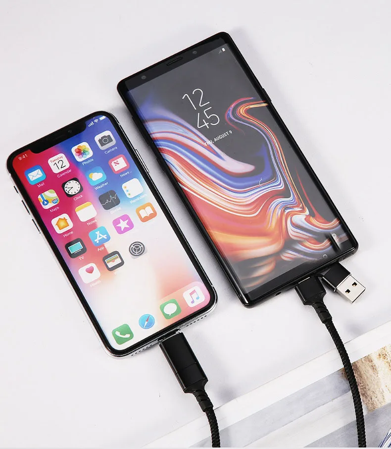 Aluminum alloy fast charging usb 4 core cables micro - ANKUX.COM