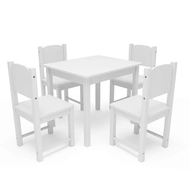 wooden table and chairs for kids