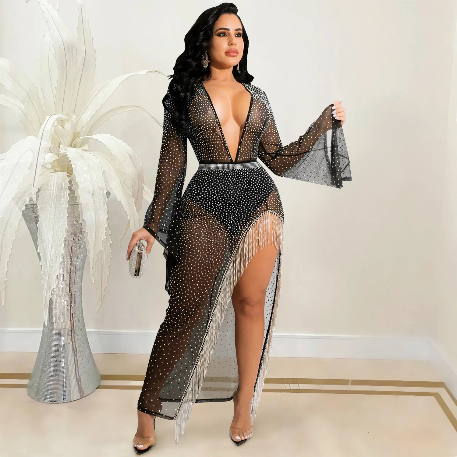 see through party dress Lace Applique Short Mini Homecoming Dresses Princess See Through Party Dress ARD1375