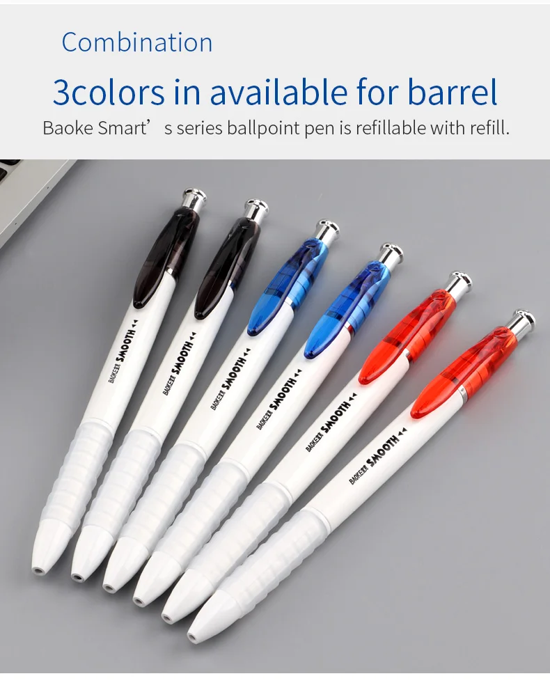 Baoke 12 Pieces Fine Point Ballpoint Pen Set Stylus Ballpoint Pen Print
