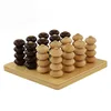 SE035 Montessori Sensory Wooden Beads Chess Board Math Toys Educational Children Home School Baby Games Materials Games Toys