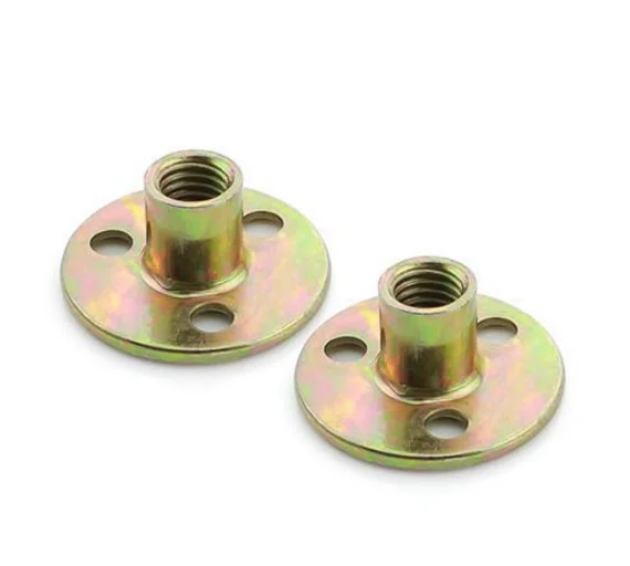 M6 M8 M10 M12 Climbing Wall Furniture Connector Iron Round Base Three