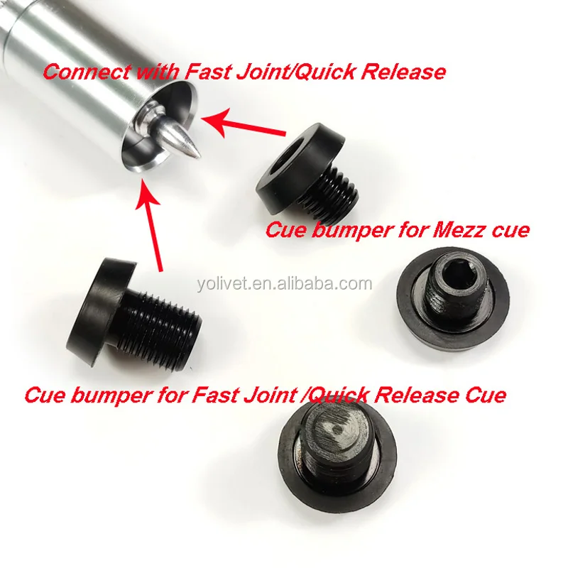Xmlivet Quick Release Joint/fast Joint Pool Cue Bumper For Mezz Cue