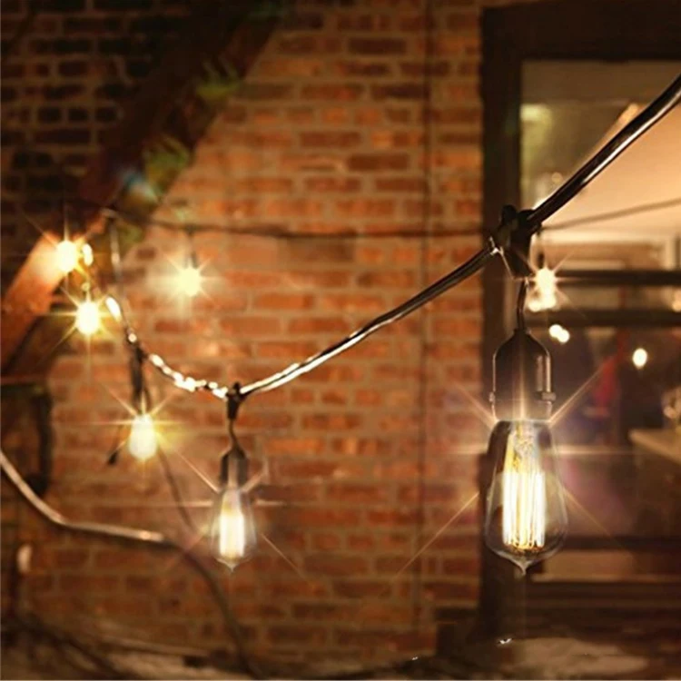 wholesale custom outdoor connectable  patio e27 christmas 100 led string light