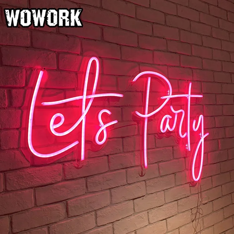 WOWORK factory wholesale custom led neon flex OPEN signage for shop decoration