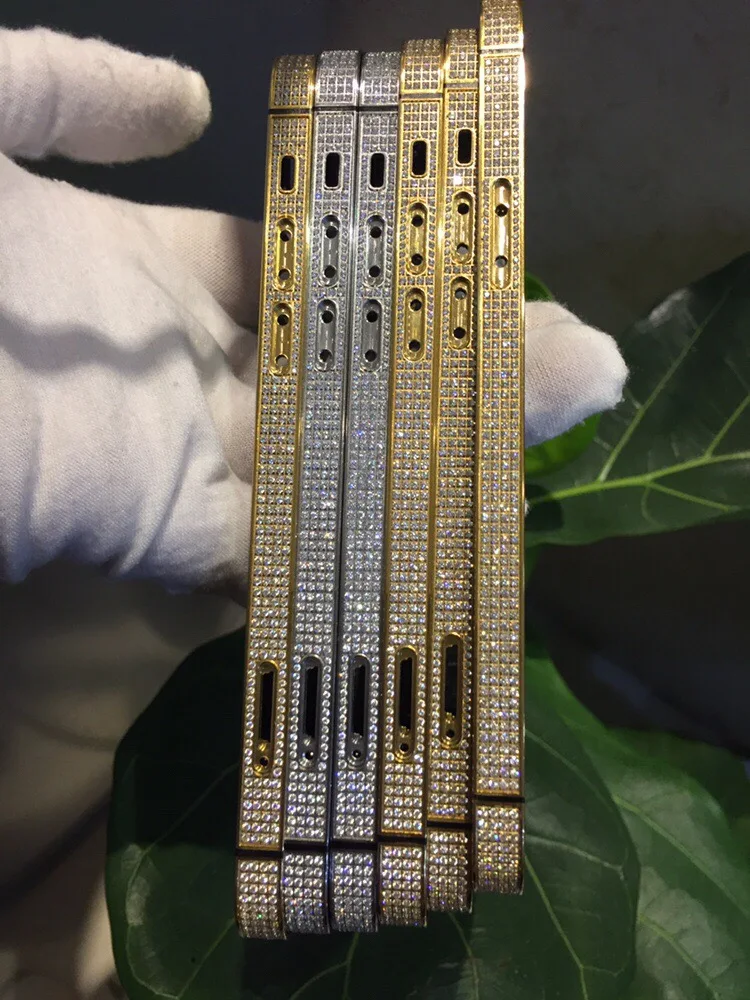 24k Gold Plated Middle Frame With Diamond For Iphone 14 Pro 14 Pro Max Replacement Housing Buy For Iphone 12 Pro 24k Gold Plated Inlay Zircon Middle Frame Replacement Housing For Apple Iphone