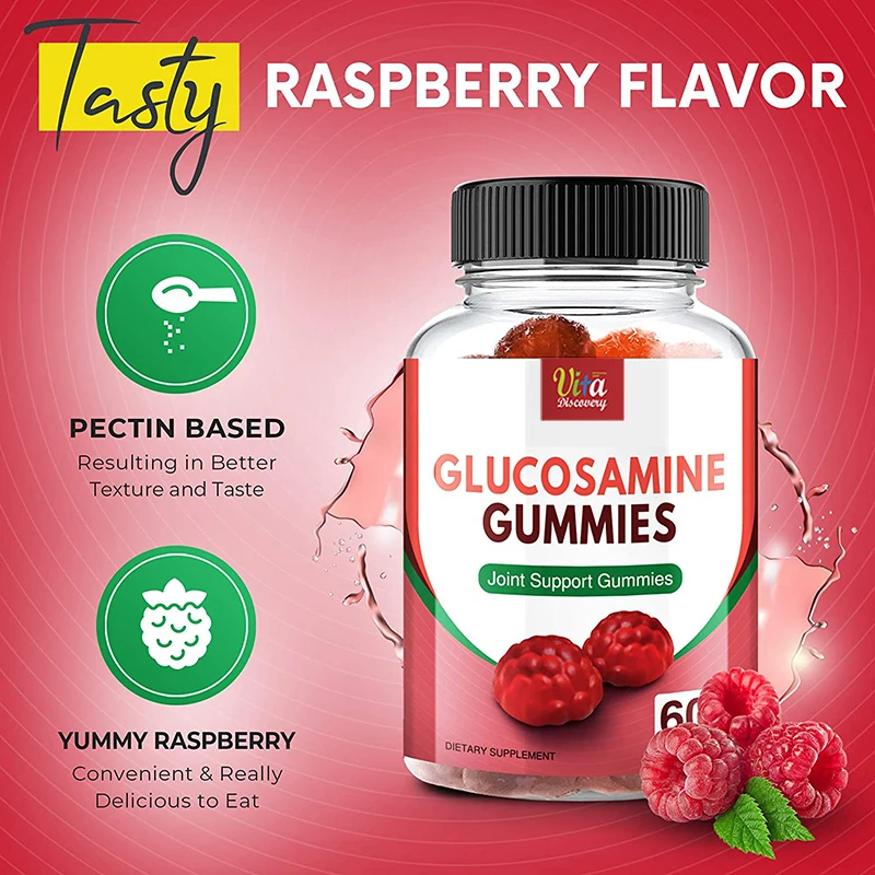 60 Gummies High Quality Supplement To Joint Pain Relief Glucosamine ...