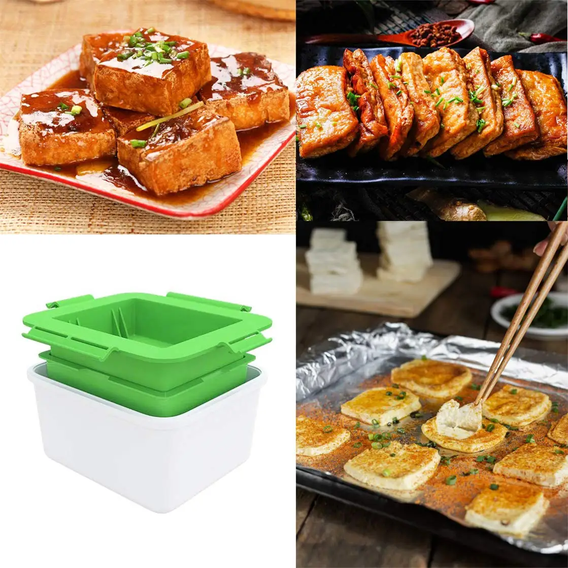 Diy Green Plastic Tofu Press Mold Homemade Tofu Mold Soybean Curd Tofu