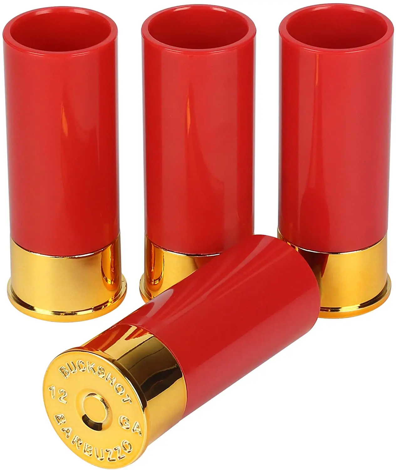 12 Gauge Shot Plastic Set Of 4 Shell Shaped Shot Plastic Bullet Cup