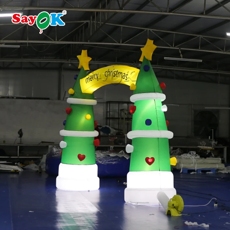 Giant Inflatable Christmas Tree Arch For Decoration Christmas Tree