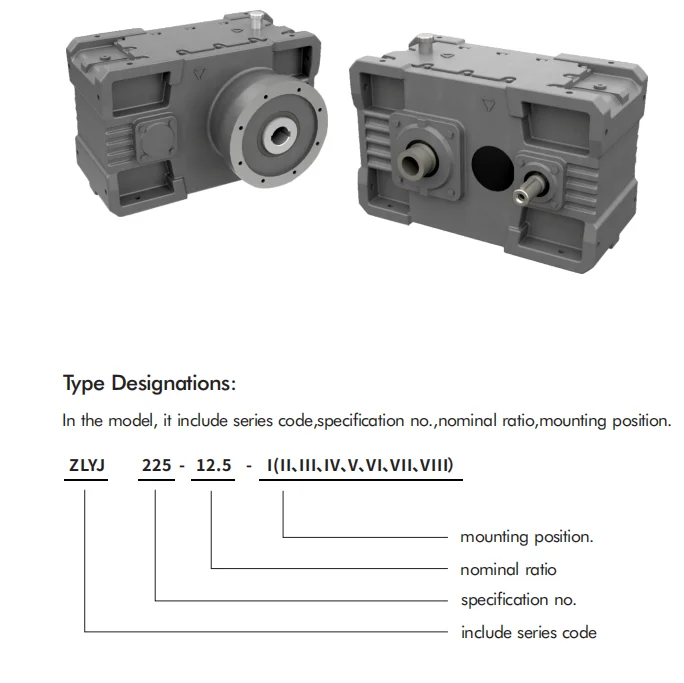 REDSUN high quality ZLYJ series single-screw gearbox for plastic extruder in stock for sell