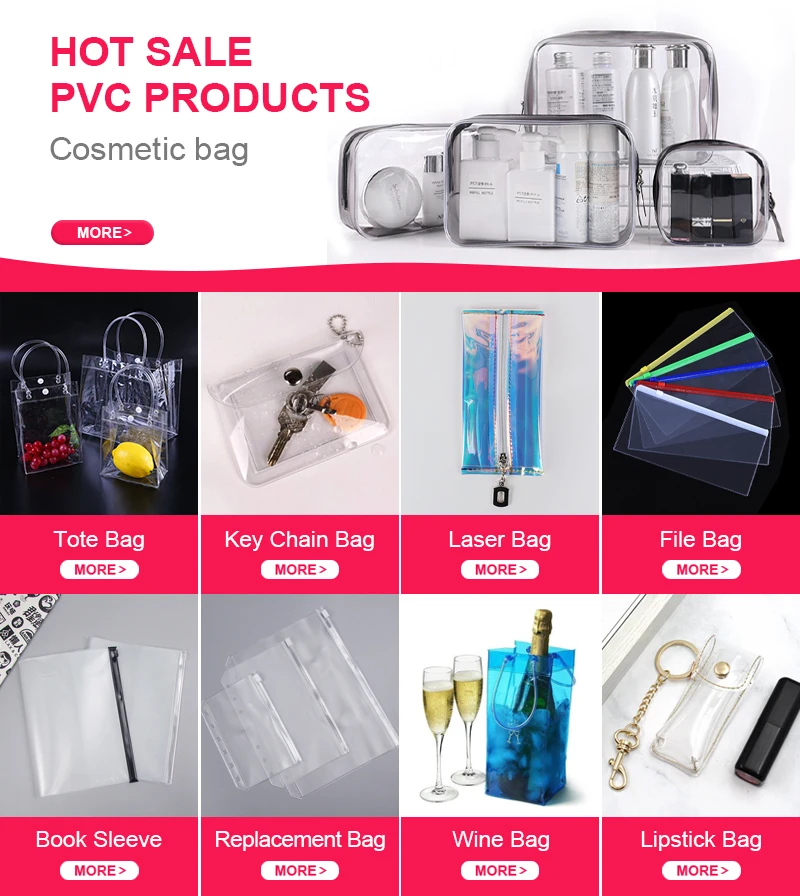 Waterproof Zipper Folder File Bag A4 Document Bag Factory Wholesale PVC High Quality Waterproof Opp Bag Office School Stationery