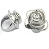 Wholesale High Quality Fashion Women Ladies Graceful Rose Flower Finger Rings Stainless Steel Band Ring Girls Ornament Jewelry