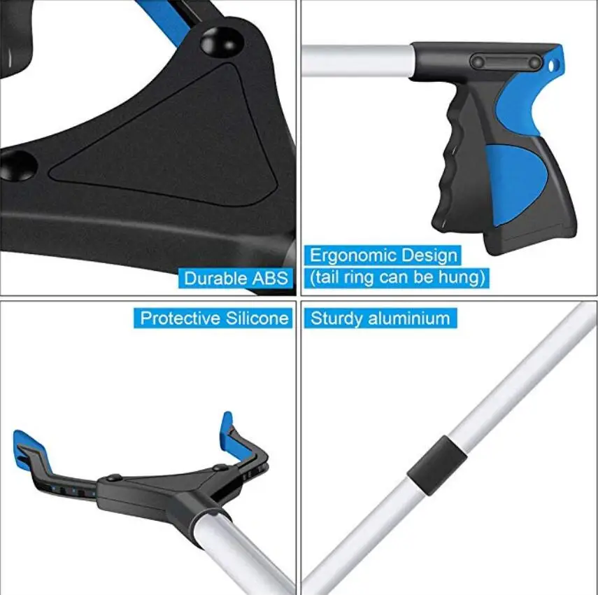 best sale cheap Foldable Gripper Kitchen Litter Reaching Picker Help Hand Tool Pick Up Grabber lightweight grabber