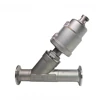 Tri Clamp Two Way Double Acting 1 inch Stainless Steel Water Air Steam Pneumatic Angle Seat Valve
