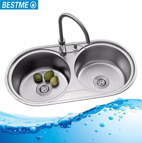 Venta al por mayor fregadero de acero inoxidable ovalado-Compre online