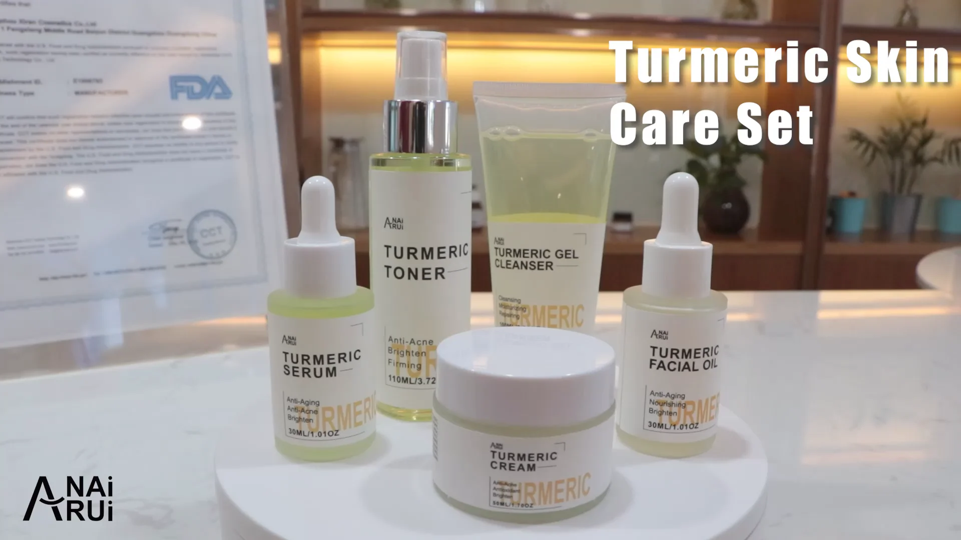 Private Label Natural Turmeric Root Plant Extract Skin Lightening