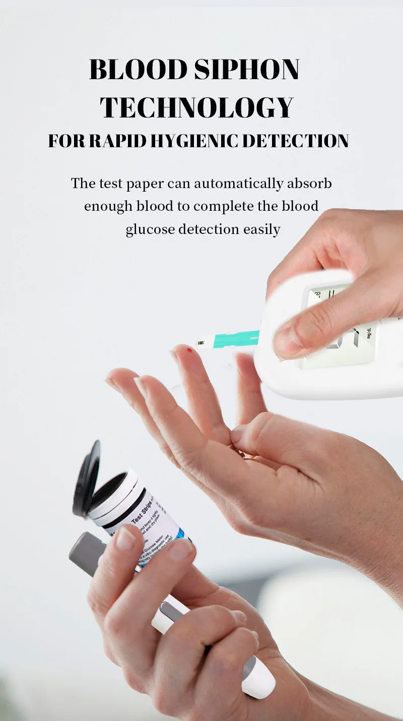 Home Blood Glucose Meter Veterinary Instrument for Measuring Blood Glucose Medical Tester with Test Paper Suit