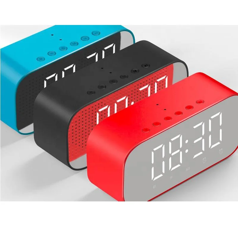 Active Audio Bass Car Mobile Phone Alarm Clock Wireless Speaker Music Sound Box - ANKUX.COM