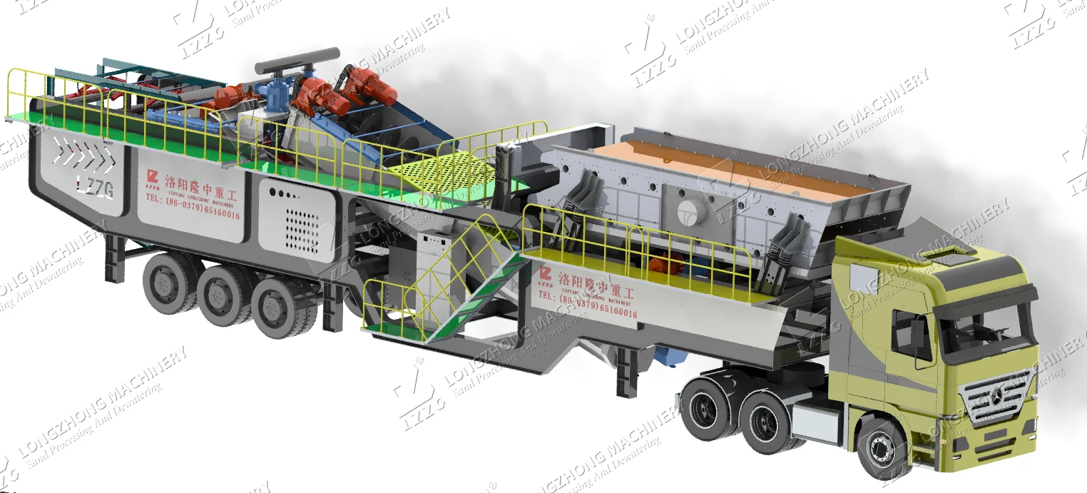 New Tech High Efficiency Mobile Sand And Gravel Washing Plant Small ...