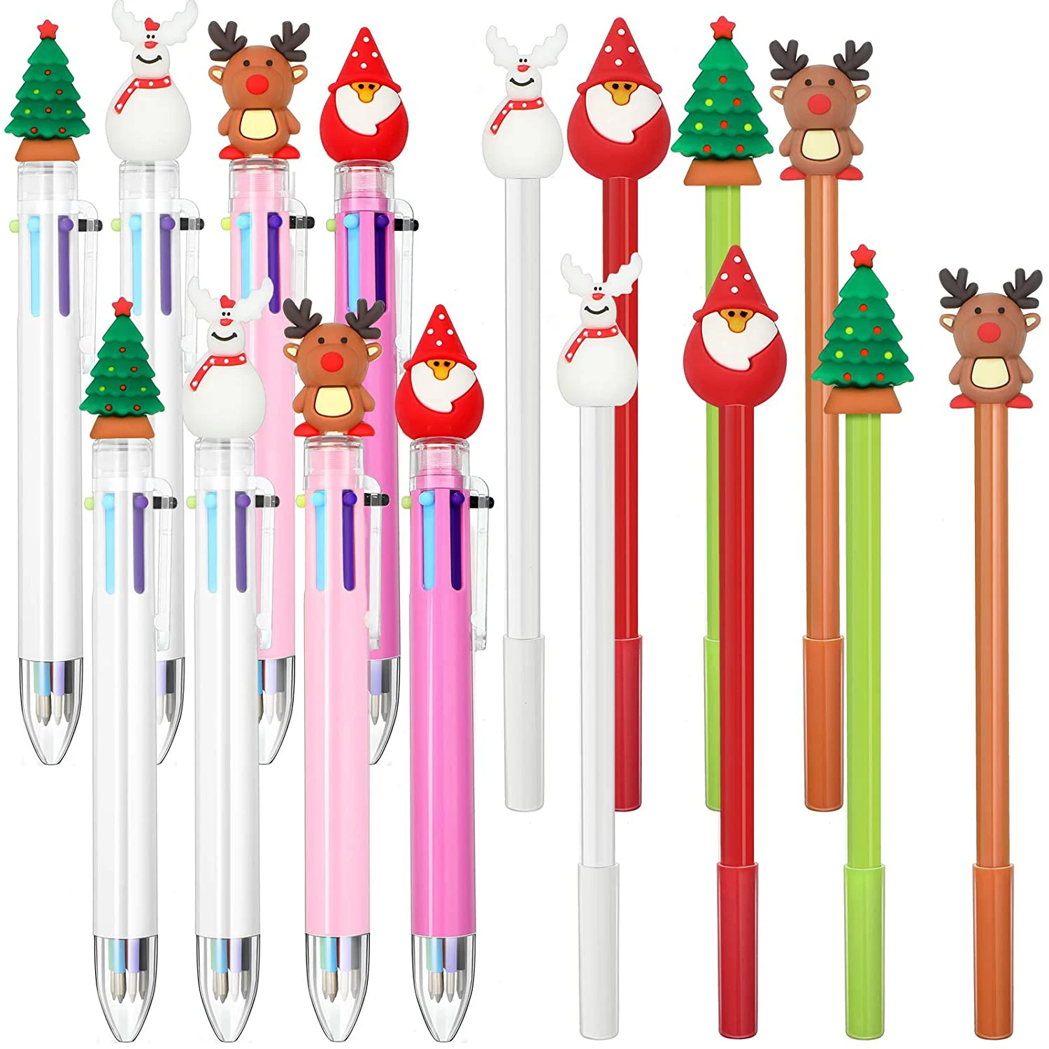 Promotional Cute Pvc Cartoon Christmas Pens For Kids Students Gift ...