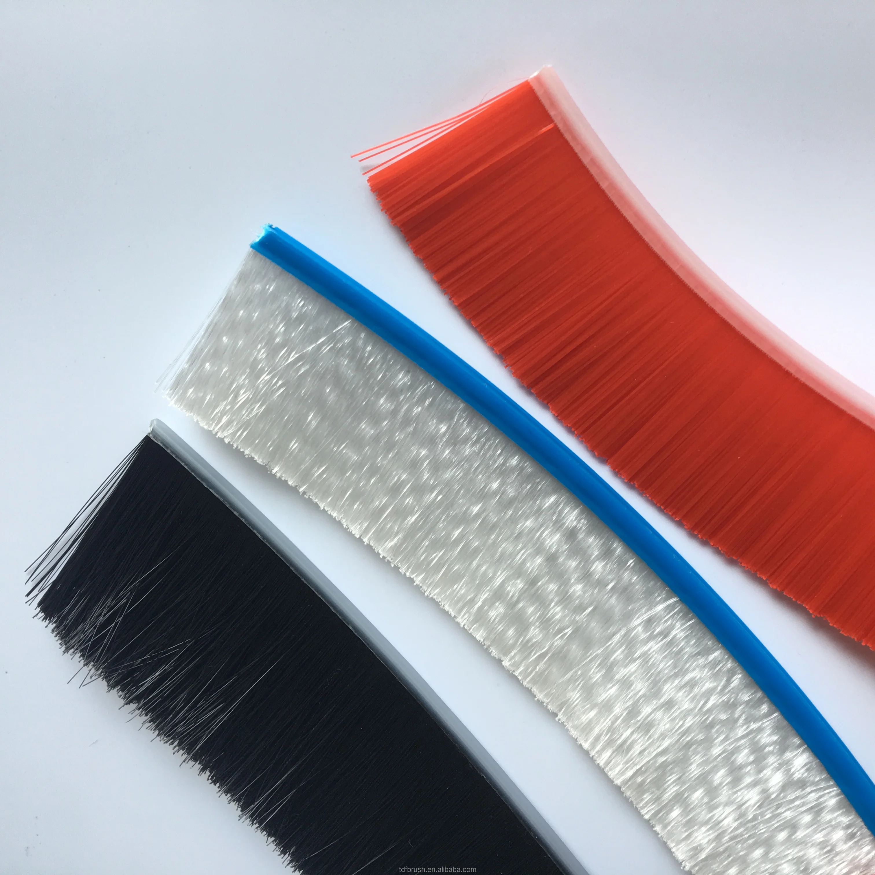 Tdf Flexible Nylon Brush Weather Stripping Door Nylon Plastic Strip