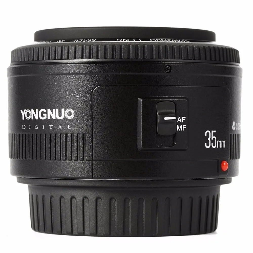 YONGNUO 35mm F2 Camera Lens for Canon - Wide Angle AF MF