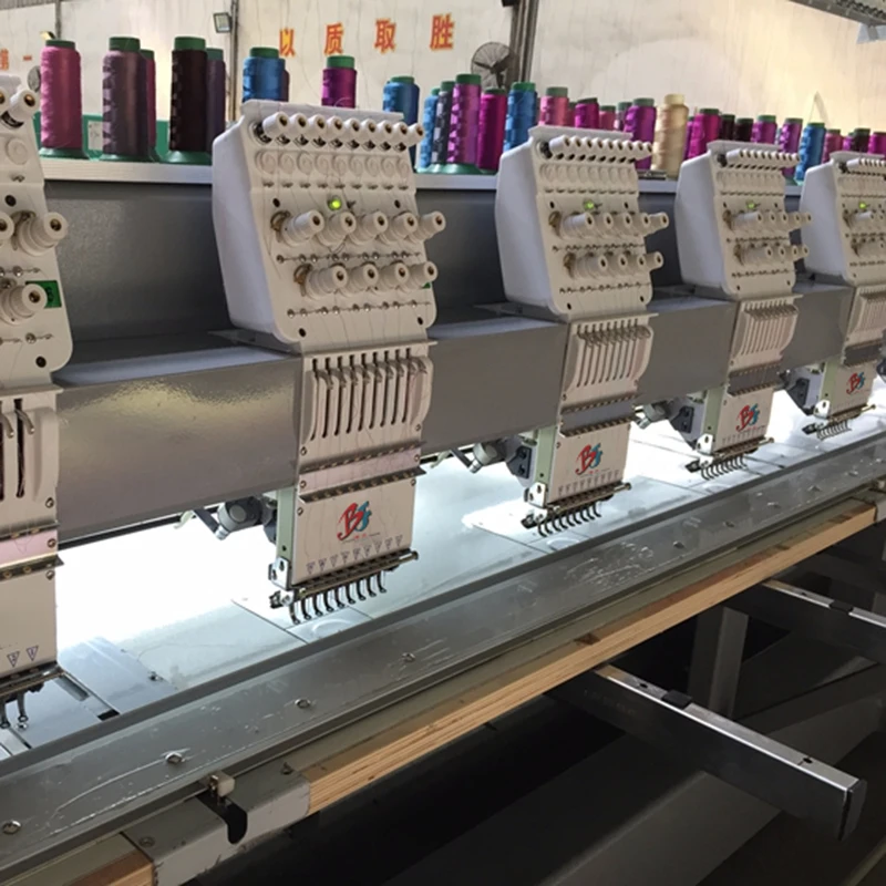 used swf dual function 4 head embroidery machine monitor