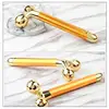 Pop 3D Electric Face Roller Massage 24k Gold Color Face Body Massager Stick Lift Skin Tightening Wrinkle Bar Face