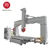 1300x2500 5 axis cnc router machine table moving