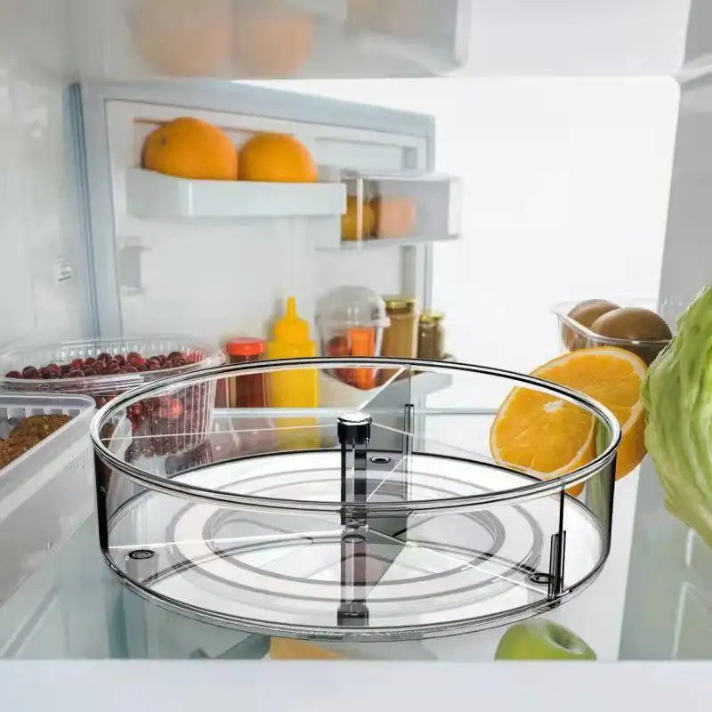 Plastic Three-compartment Insert Type Rotating Storage Rack for ...