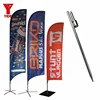 2019 YIDE Supply Factory Advertising tear drop flying beach flag , custom feather beach flags , Large Beach Flag