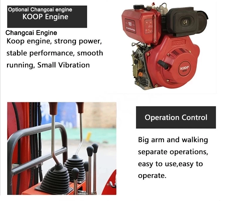 0. 8 Ton 1 Ton High Quality Small MIni Crawler Excavator