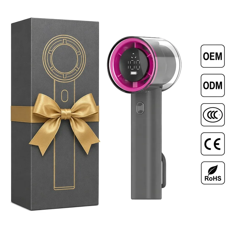 Handheld Foldable Portable Fan, USB, 1800mAh, Brushless - detail 10