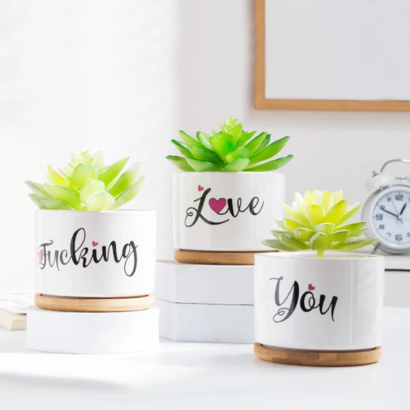 Redeco 2023 New Trend Contemporary Threepiece Set Of Flower Pots With