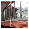 High quality stainless steel window grill design balcony railing with wire/cable/rod railing