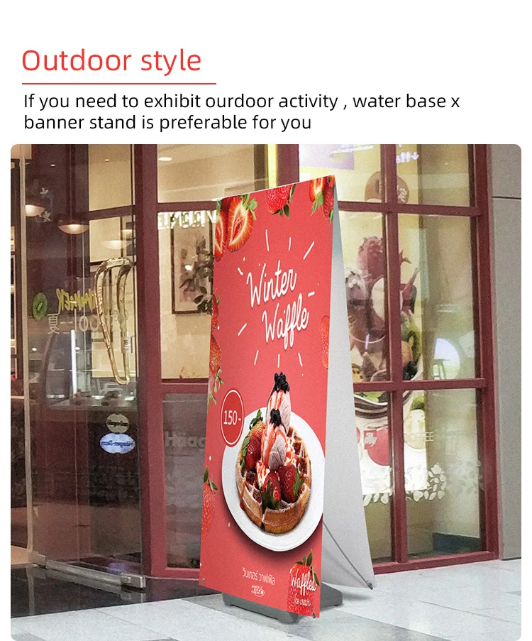 Hot sale aluminum roll up korean-style x banner stand