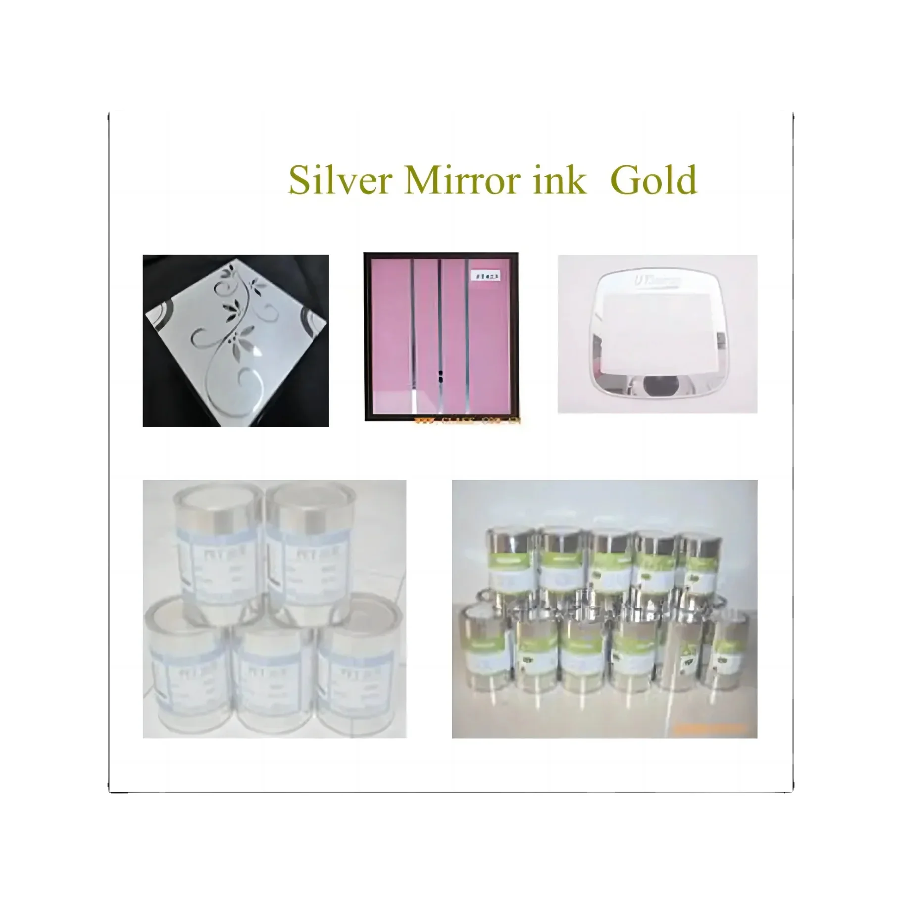 Silver Mirror Ink Mirror Glass Ink Wholesale Shows Metallic Luster at Different Angles ...