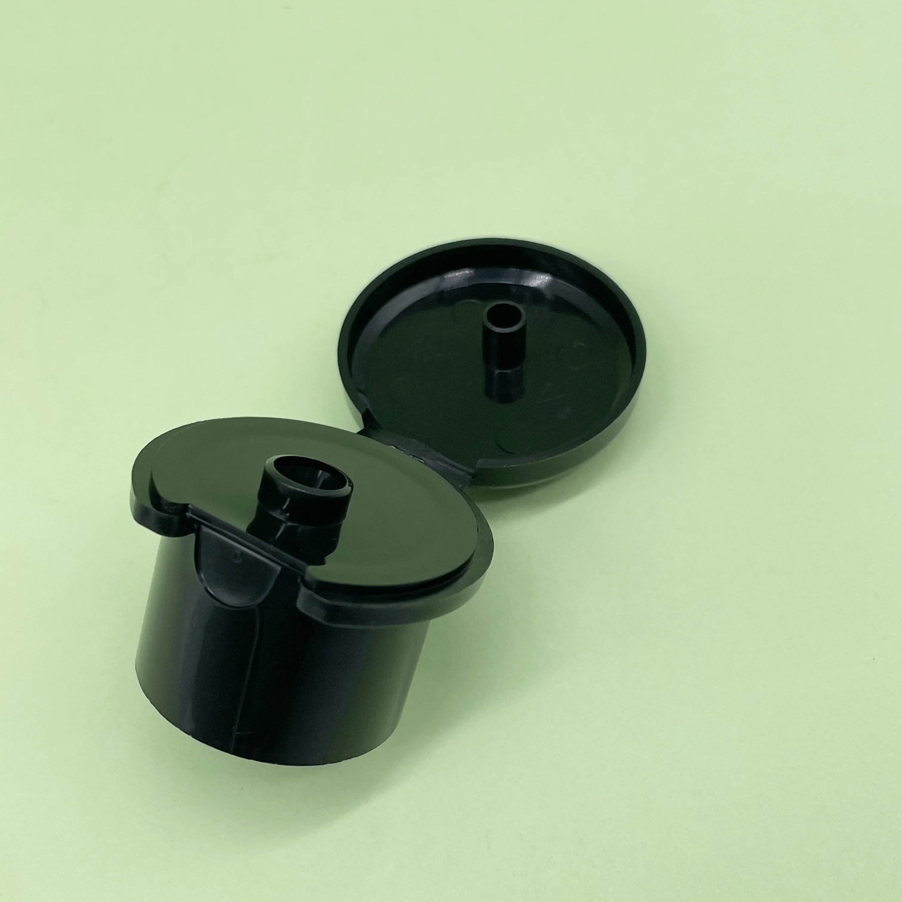 product 24mm plastic black mushroom shaped flip top screw cap shampoo lotion hand body wash bottle caps cosmetic packaging-26