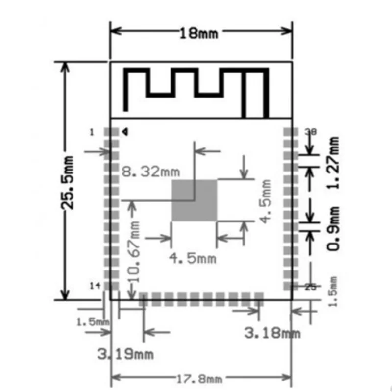 Esp32 Module Wifi Wireless Dual-mode Dual-core Cpu Esp32-wroom-32/32d ...