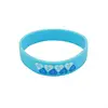 Hot Selling Design Your Own Stretchy School Cancer Research Wristbands