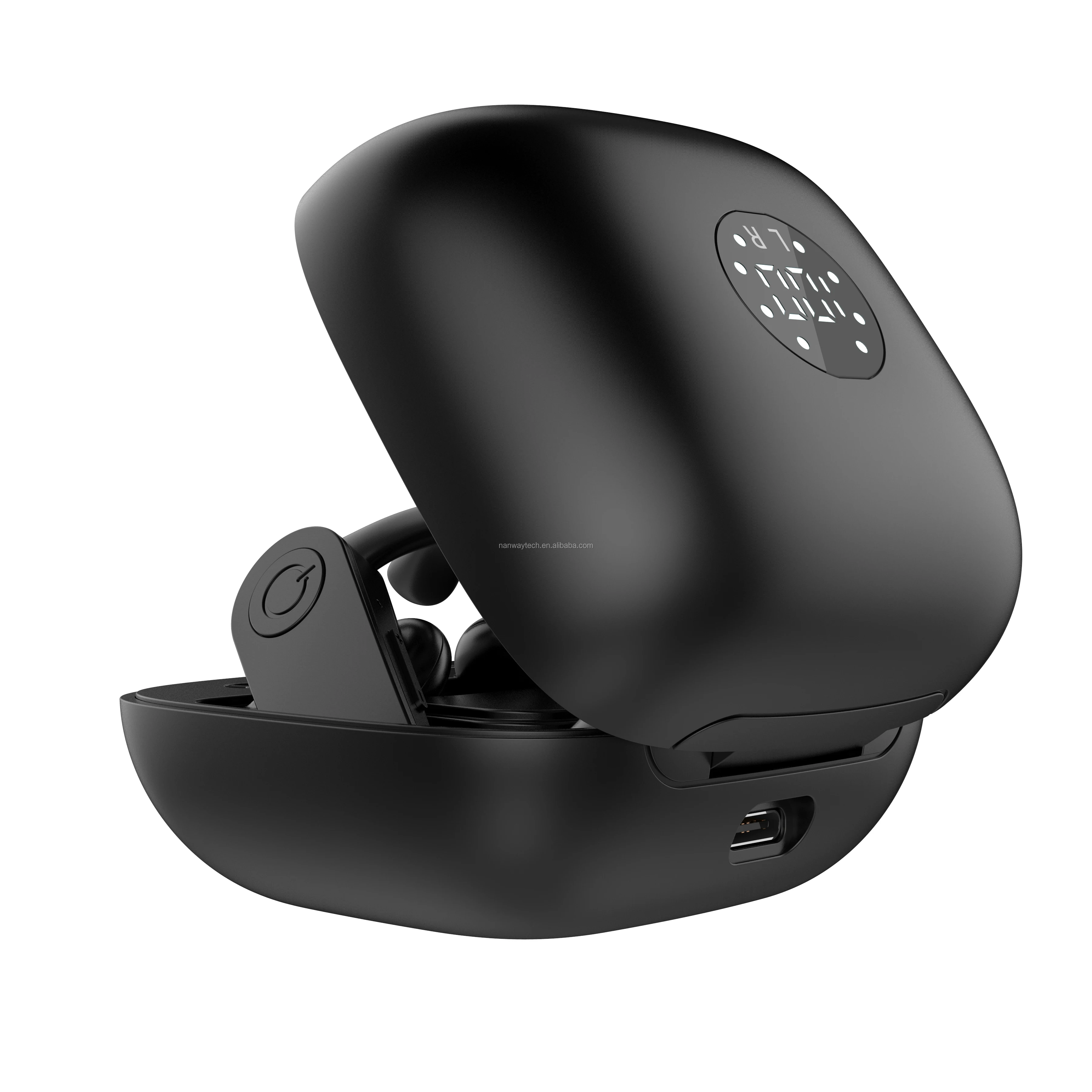 b11 Wireless Earphones Noise Canceling Ear hook Earbuds LCD Display on Charging box for powerbeats 3 - ANKUX.COM