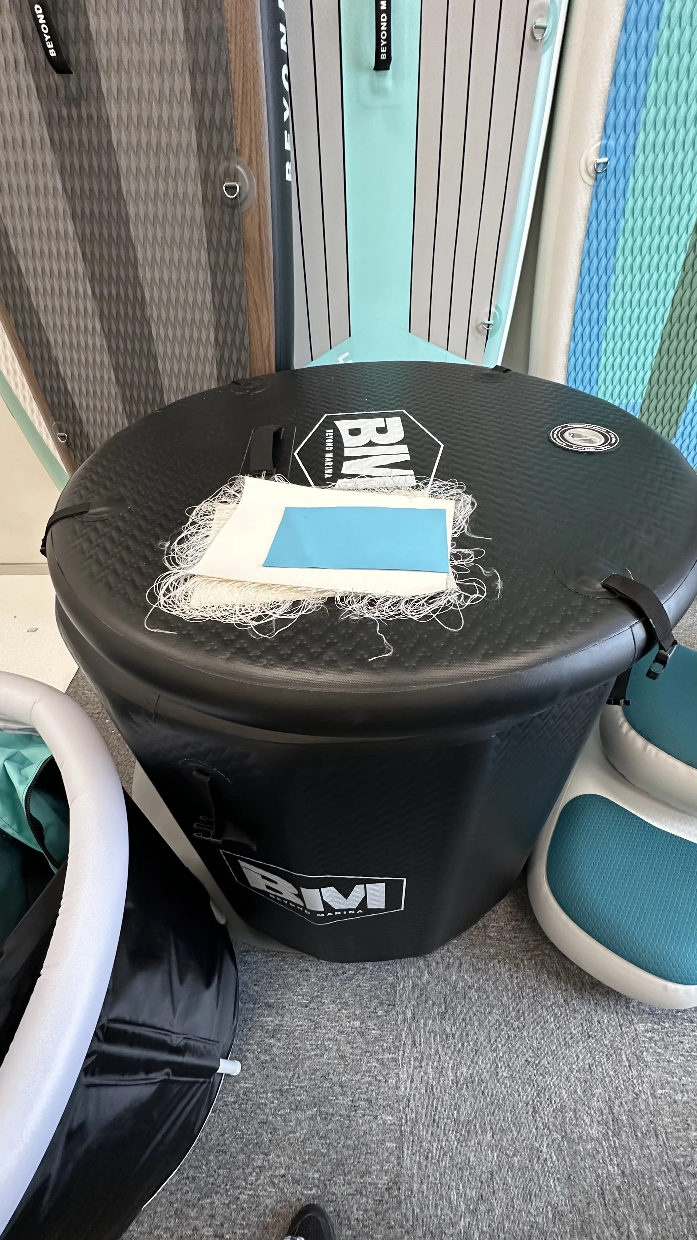 Inflatable Ice Tub Barrel Inflatable Insulated Tub Met logo Cold Plunge ...