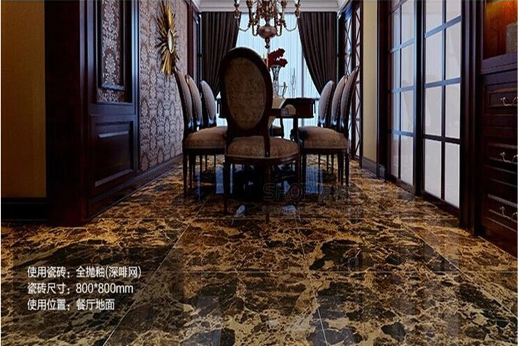 Wholesale high quality marble polished porcelain slab living room ceramic and glaze tiles