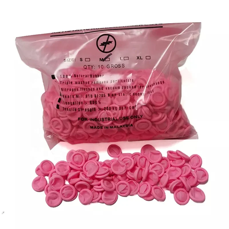 1000pcs Industrial Cleanroom Transparent Frosted Incision Finger Cover