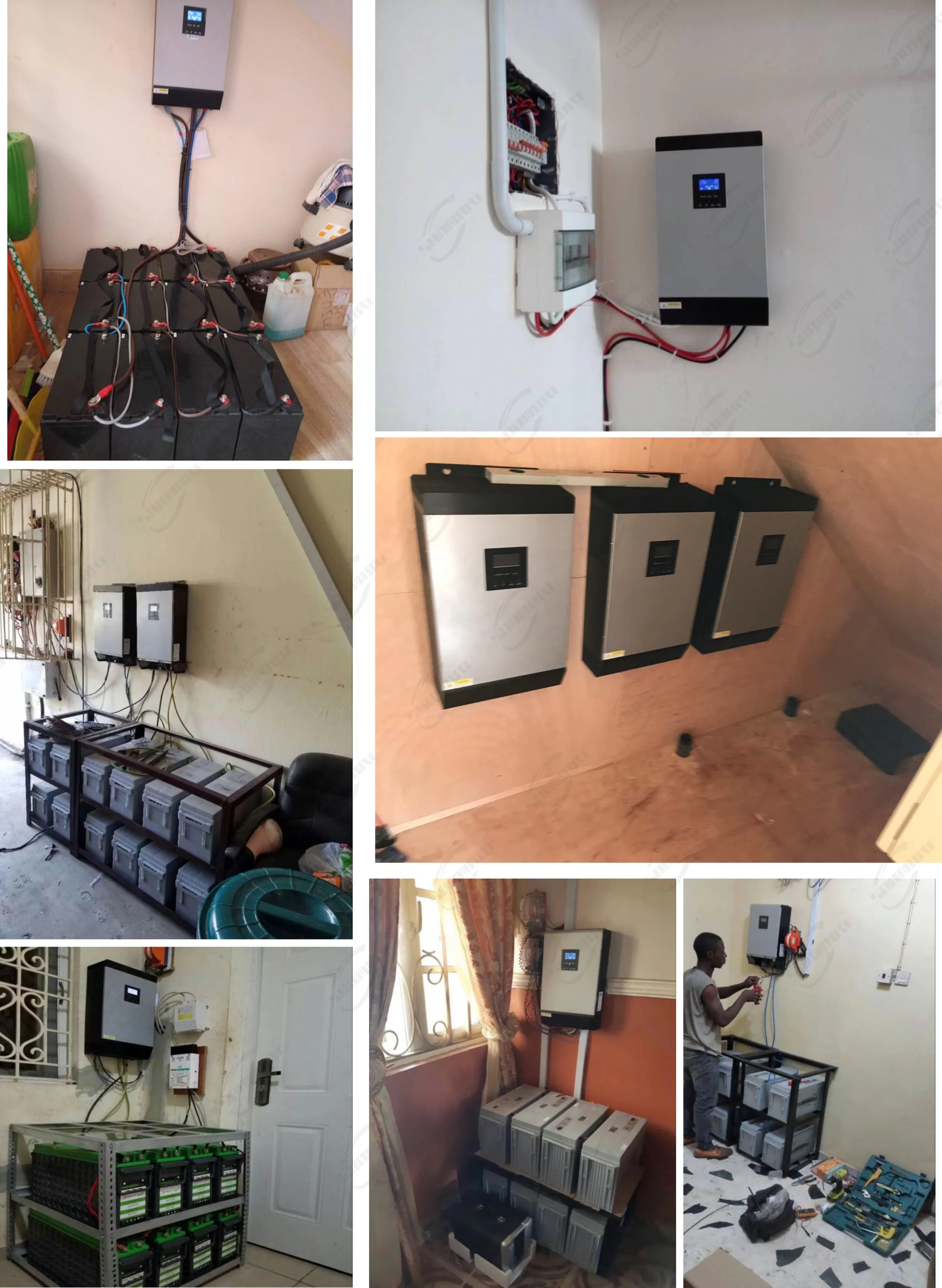 Solar inverter battery
